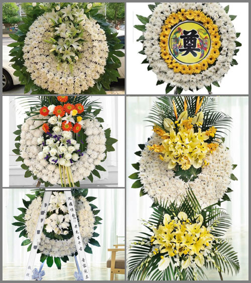 湖北孝感市安陆市李店镇紫石村花圈速递